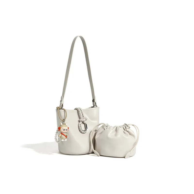 Vigno Synthetic Leather Crossbody Bag, Shoulder Bag Women's White/Lotus Root Powders/Black-5