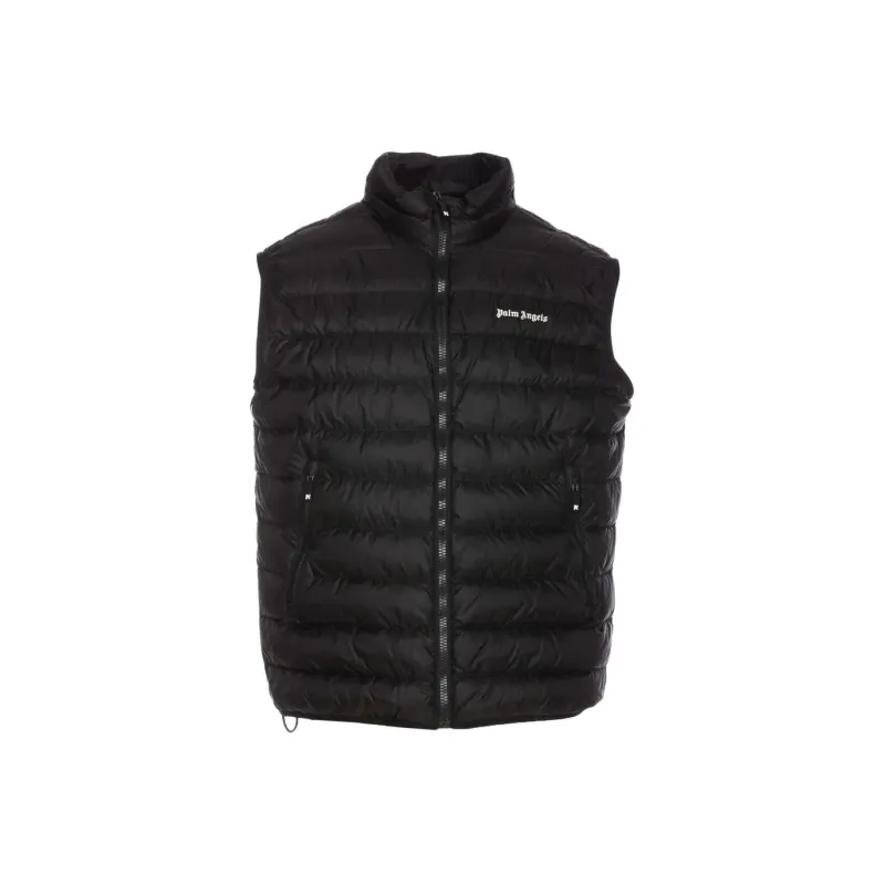 PALM ANGELS Logo print Padded Gilet-0