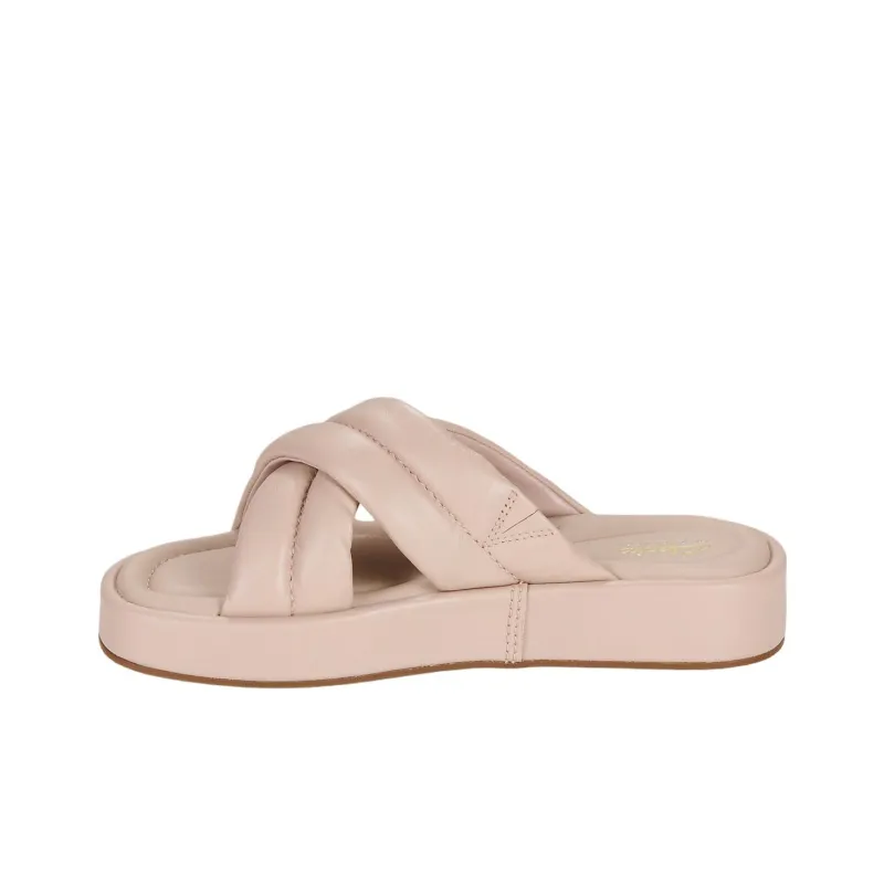 Clarks Rubber Sole Slip Resistant Slide Slippers Women's Pink-1