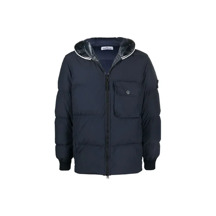 STONE ISLAND Down Jackets Men Blue-0
