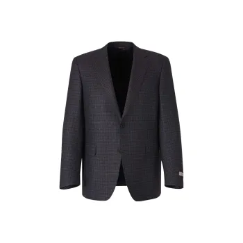 Canali Plaid Wool Blazer