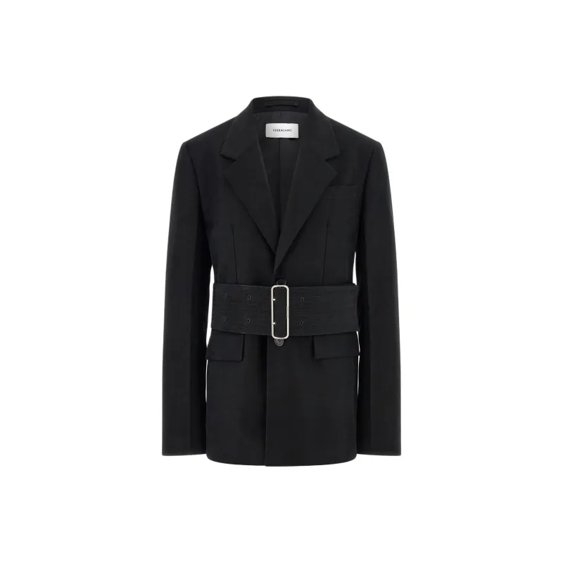 Ferragamo Wide Belt Blazer-0