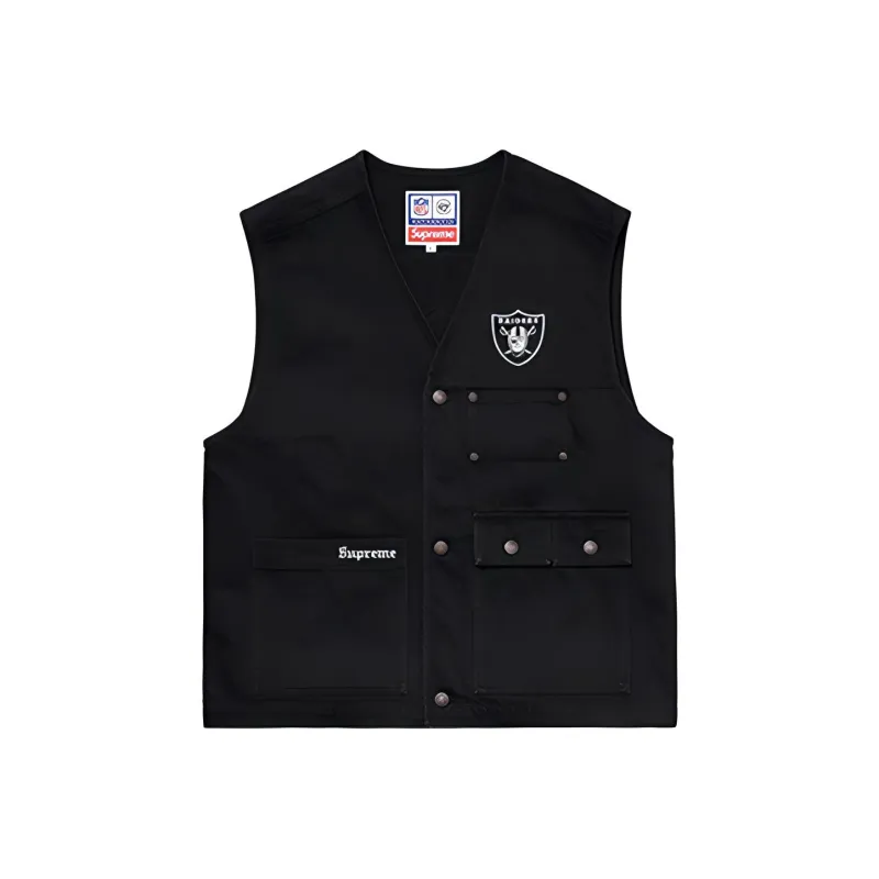 Supreme Nfl X Raiders X '47 Denim Vest-1