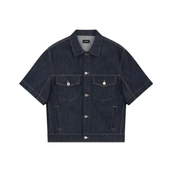 WE11DONE SS24 Denim Jacket Men's Dark Blue