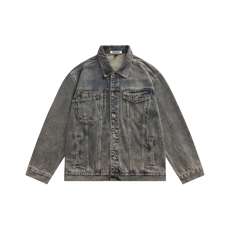 VALKOMM Denim Jacket Unisex Yellow Mud-0