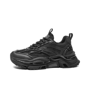 HLA Three body Chunky Sneakers Men's Black