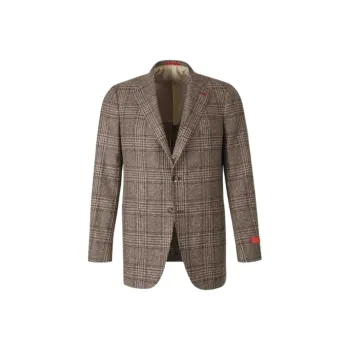 Isaia Gregory Checked Blazer