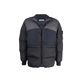 STONE ISLAND Down Jackets Men Dark Gray