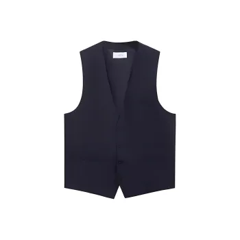 ZIOZIA Vests Men Navy Blue