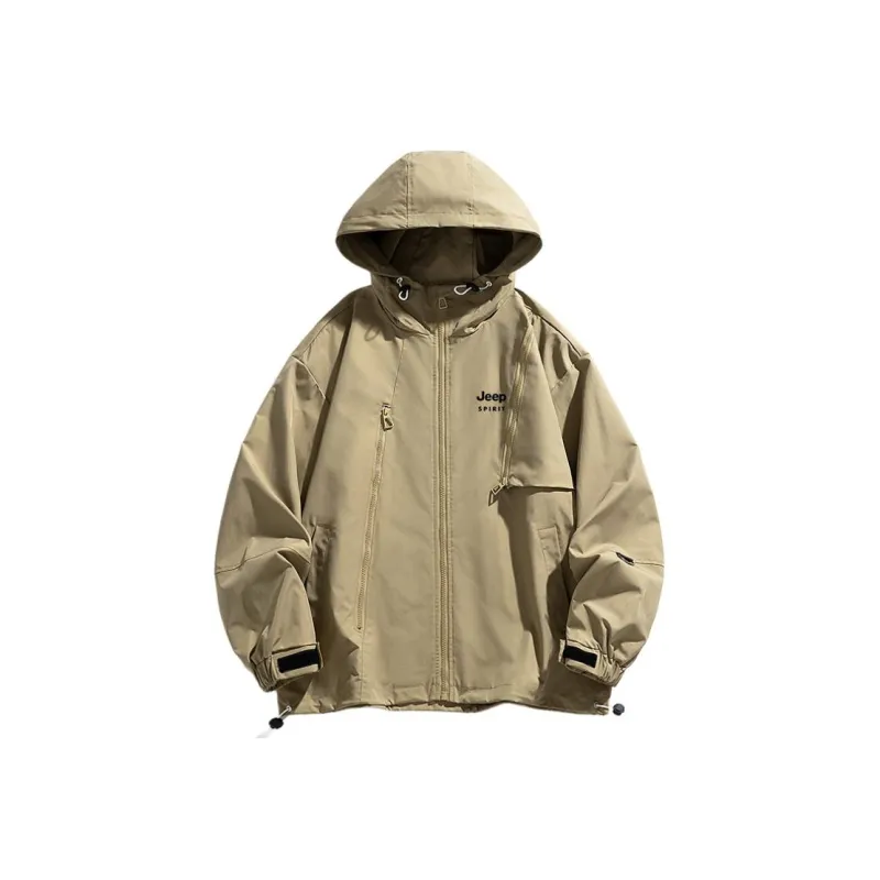 JEEP SPIRIT Waterproof And Windproof Windbreaker Jacket Unisex-8