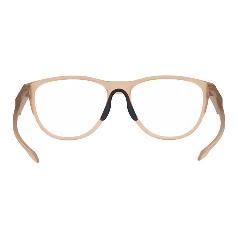 Oakley Injection Molded Irregular Shape Eyeglass Frames Men's Brown-2