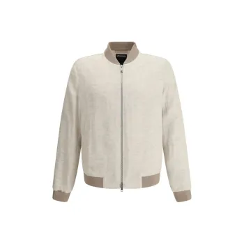 Ermenegildo Zegna Zipped Bomber Jacket