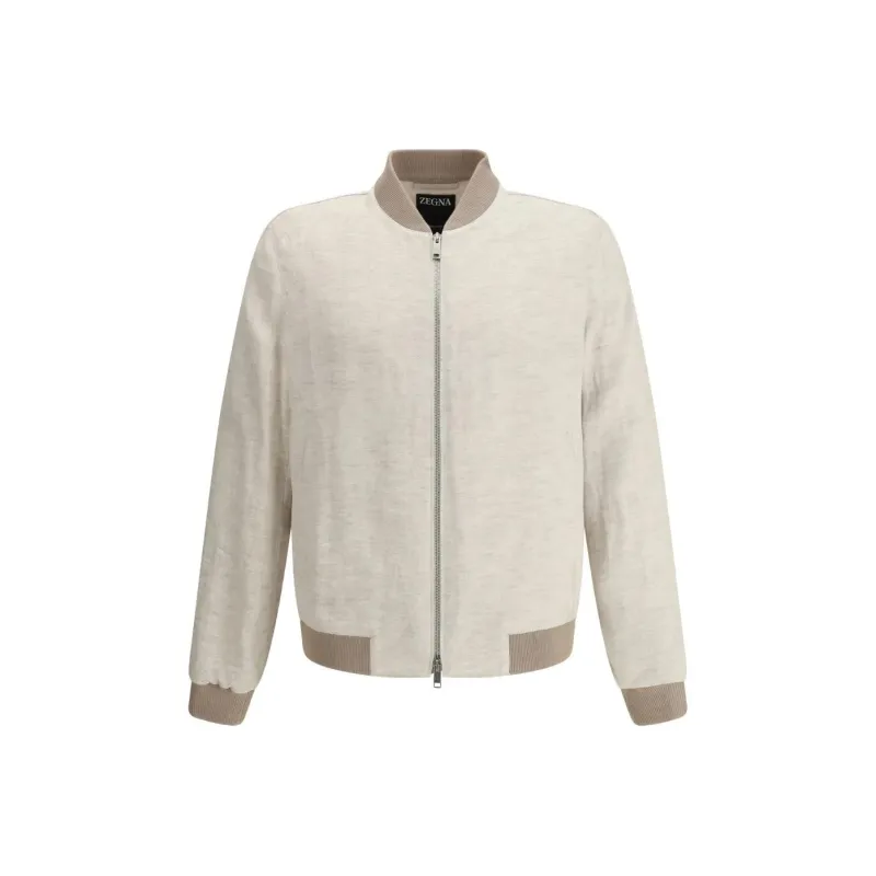 Ermenegildo Zegna Zipped Bomber Jacket-0