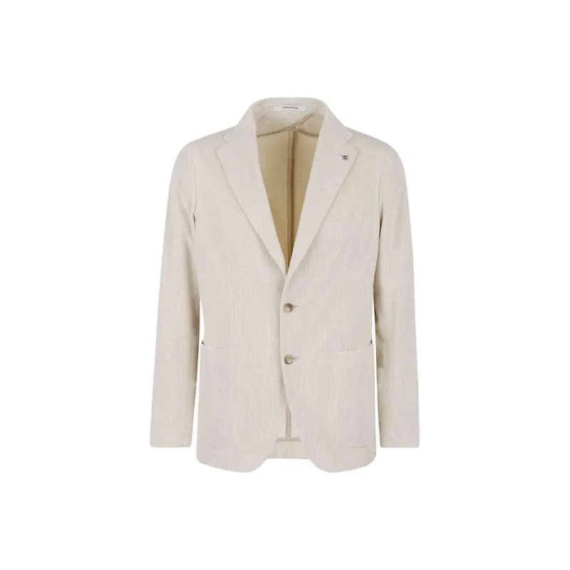 Tagliatore Business Suits Coats Men's Cream-0