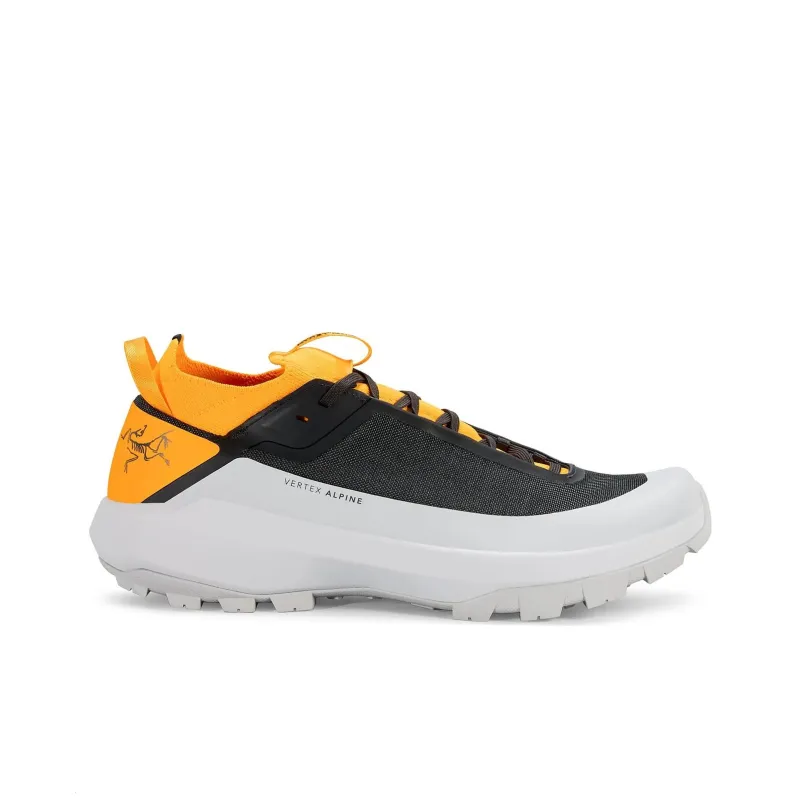 Arcteryx Vertex Alpine Anti Slip Wear Resistant Low Top Mountaineering & Hiking Shoes Men's Gray Orange-1