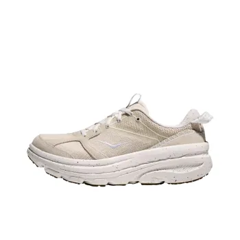 HOKA ONE ONE VIBRANT BLOOM BONDI B3LS Anti Slip Wear Resistant Low Top Running Shoes Unisex Beige