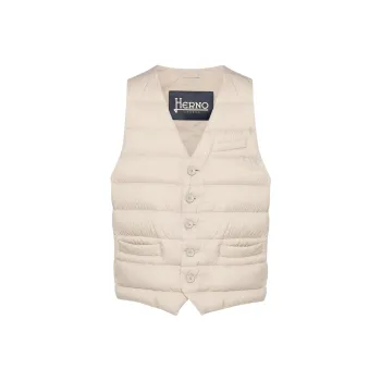 HERNO V neck Down Gilet