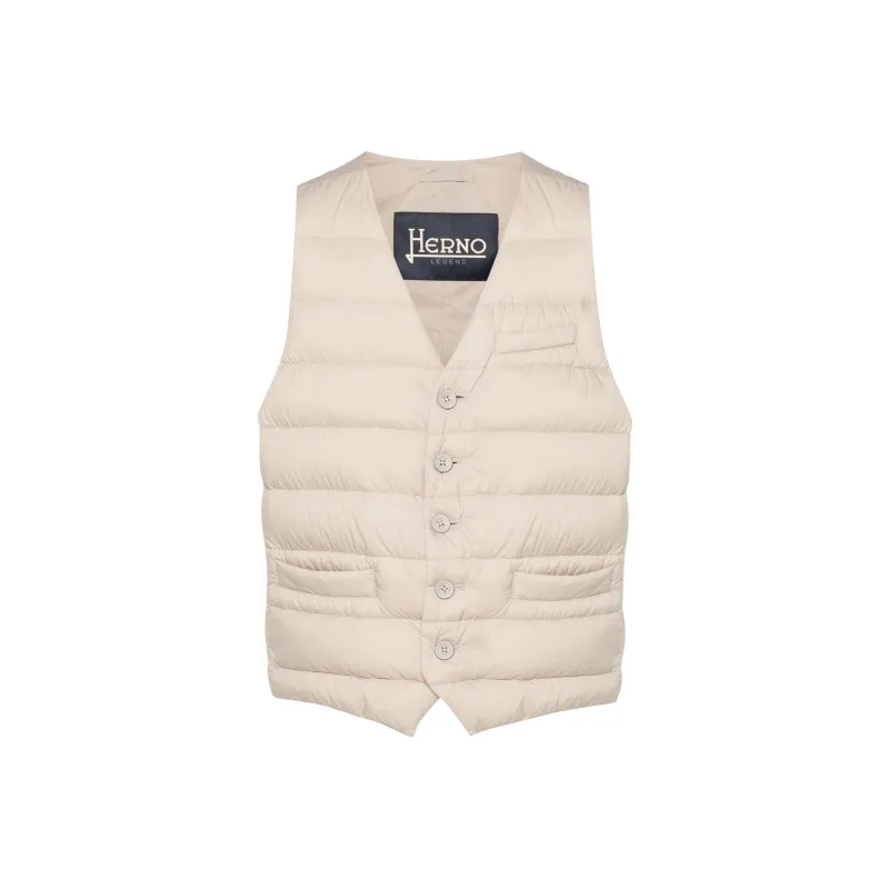 HERNO V neck Down Gilet-0