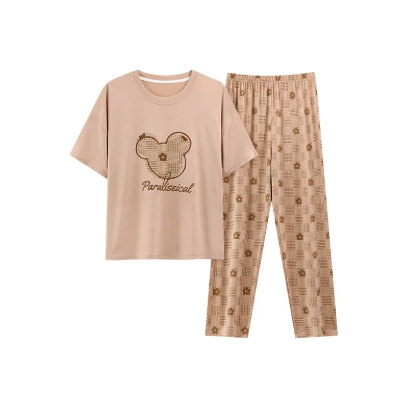 MADALLO Pajama Set Women's Khaki-0