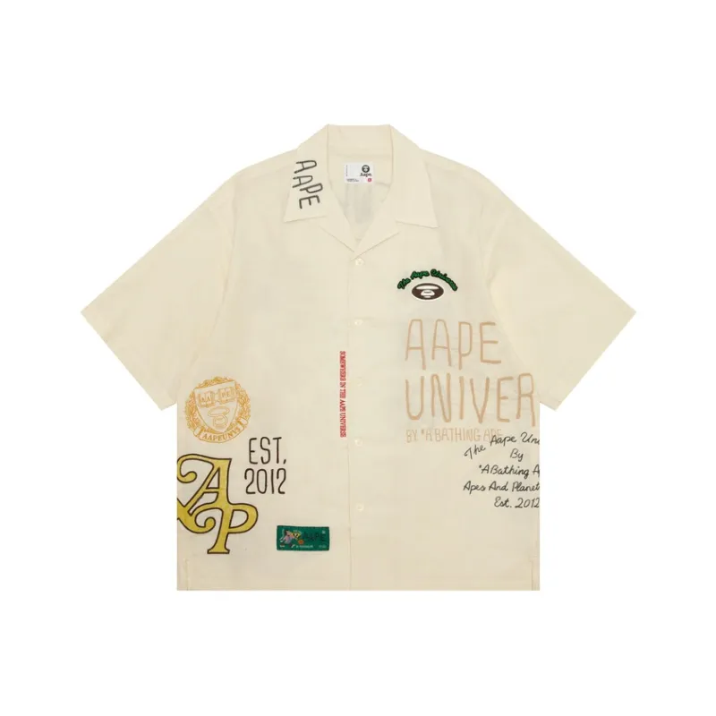 Aape By *A Bathing APE® Logo embroidered Shirt-0