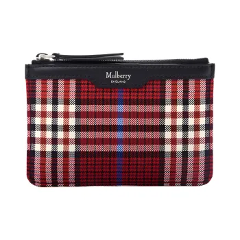 Mulberry Canvas Canvas Bag Coin Purse Wallet Women's Scarlet