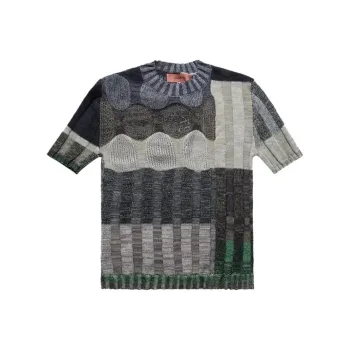 ECKHAUS LATTA Aurora 'Multi Rainbow' Knitted T shirt