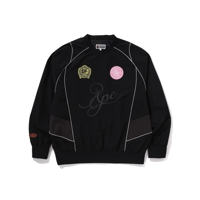 A BATHING APE Multi Logo Relaxed Fit Pullover-0