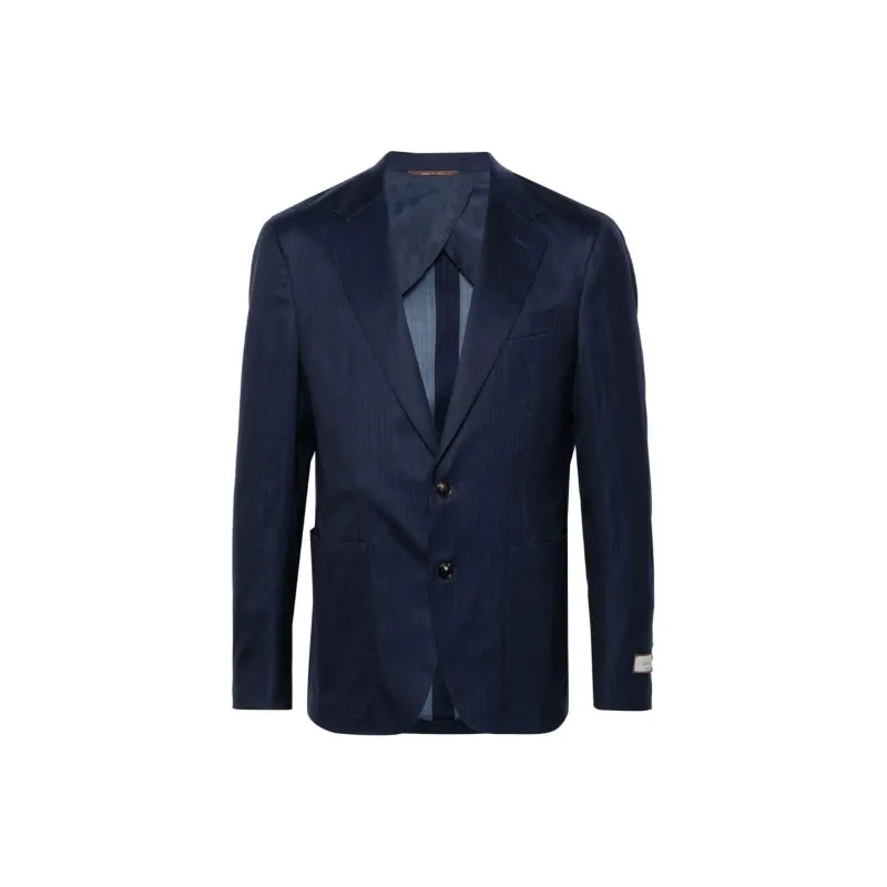 Canali Striped Wool-blend Blazer-0