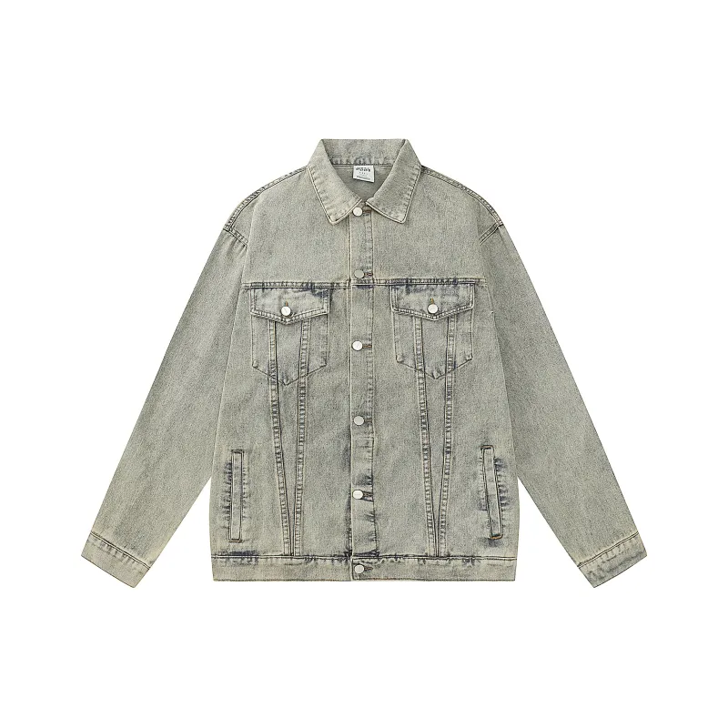 HELIPORT Denim Jacket Unisex Yellow Mud-0