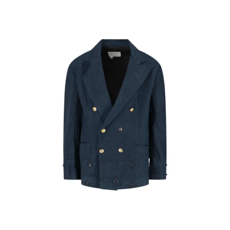 GREG LAUREN Double breasted Cotton Blazer-0