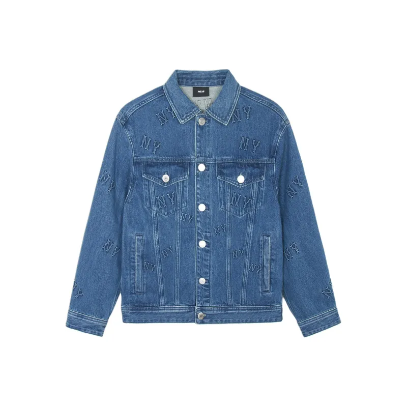 MLB Denim Jackets Unisex Blue-0