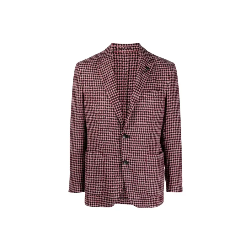 LARDINI Houndstooth pattern Blazer-0