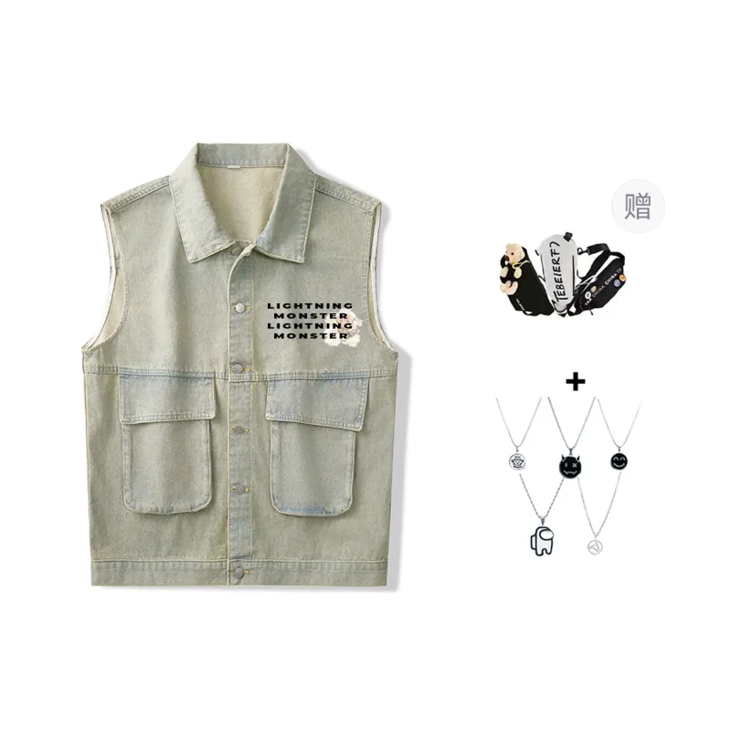 LIGHTNING MONSTER Denim Jacket Unisex-3