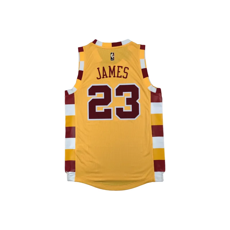 Adidas x NBA James Cavaliers Basketball Jersey Unisex Yellow-1