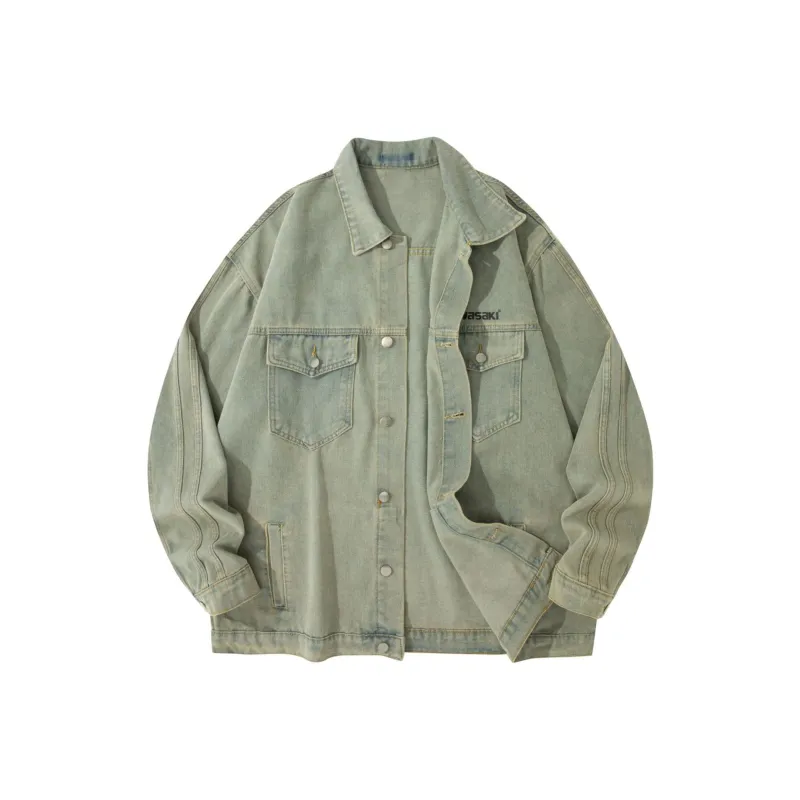 Kawasaki Denim Jackets Unisex-3