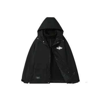 A.X.S.K Windbreaker Jacket Unisex Black