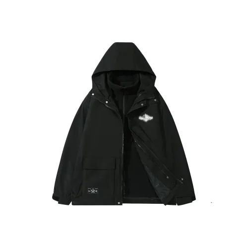 A.X.S.K Windbreaker Jacket Unisex Black