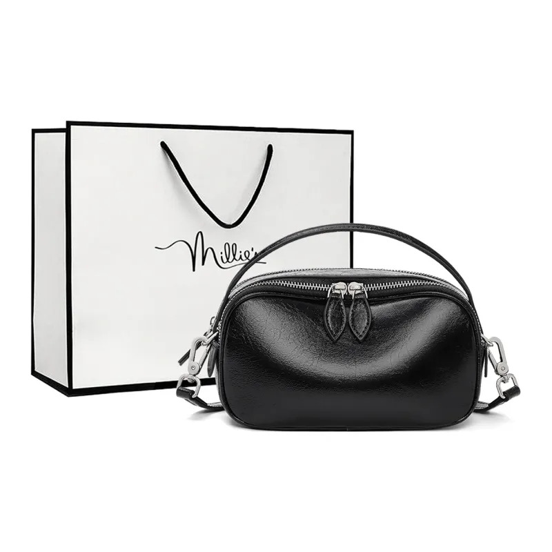 MILLIE'S Cow Leather Shoulder Bag, Crossbody Bag, Handbag Regular Women's Multicolor-5