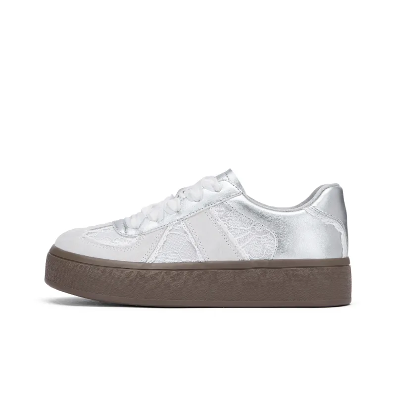 Hotwind Cream Lace Series Anti-Slip Wear-Resistant Low-Top Casual Shoes Women's-15