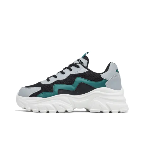 Singing Abrasion Resistant Breathable Height Increasing Low Top Chunky Sneakers Unisex