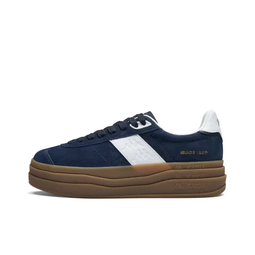 Kappa K love Back to Back Abrasion Resistant Slip Resistant Low Top Skateboard Shoes Women's Blue White