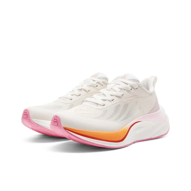 PEAK Aero Wind 2.0 Low Top Running Shoes Women's White Pink Orange-2