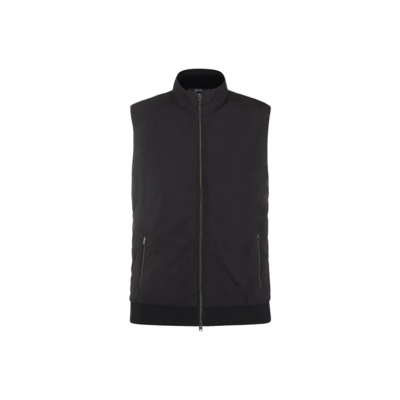 HERNO High Neck Zipped Gilet-0