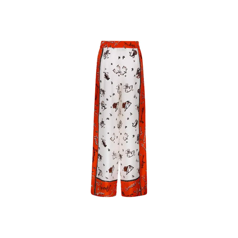 FENDI Silk Trousers-1