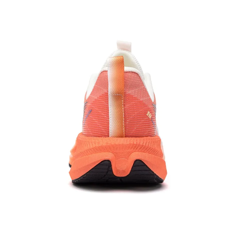 JOSINY Low Top Carbon Plate Training For Long Distance Running Shoes Men's White Orange-3