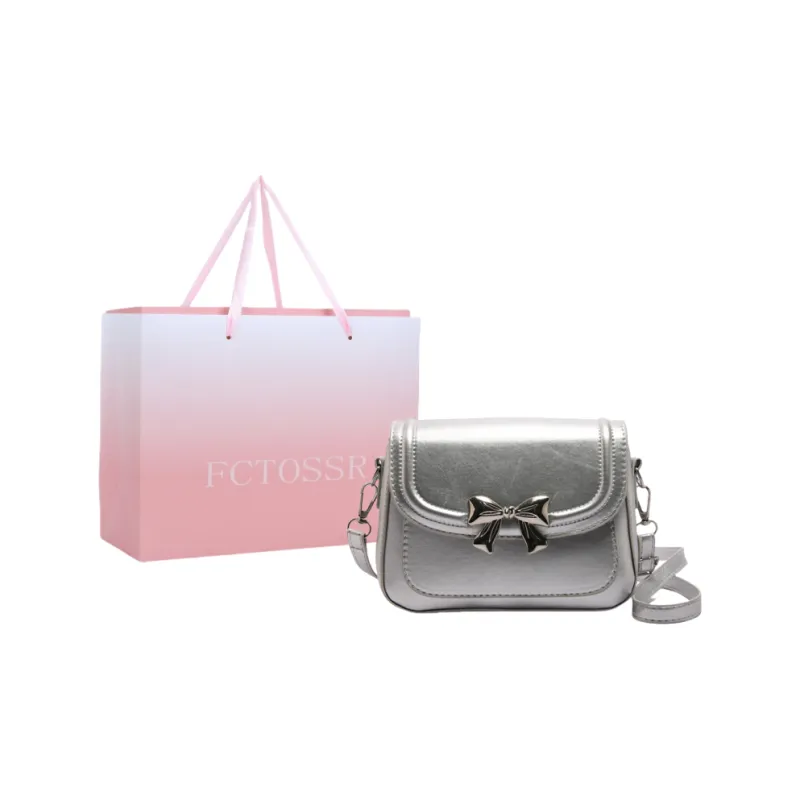 FCTOSSR PU Shoulder Bag, Crossbody Bag Regular Women's White/Silver/Black/Pink-4