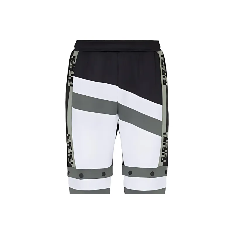 FENDI Knitted Sweatpants Men Multicolor-3