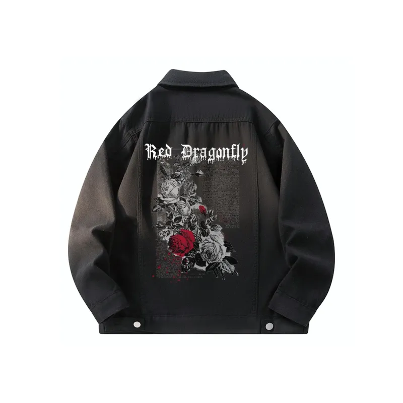 RED DRAGONFLY Denim Jacket Unisex-10