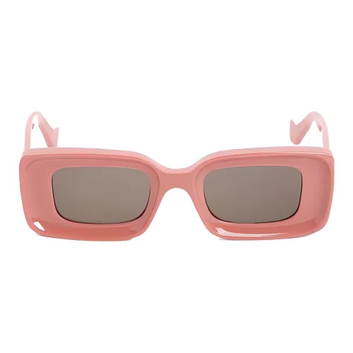 LOEWE Acetate Irregular Shape Sunglasses Women's Pink