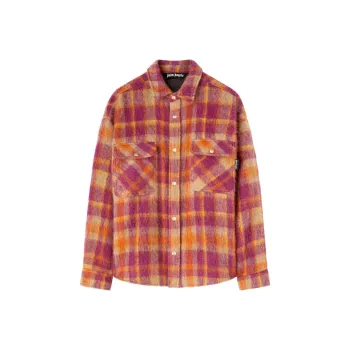 PALM ANGELS Plaid Print Shirt Jacket